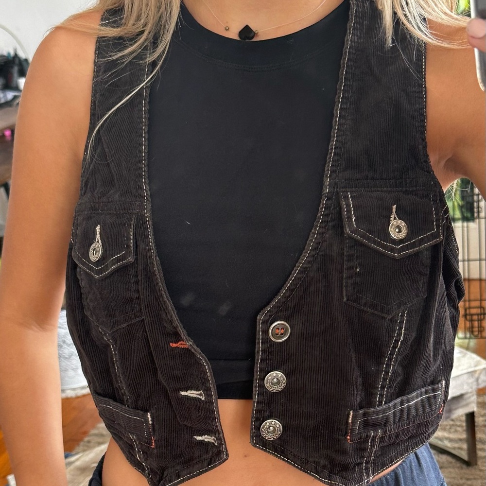 Super cool Vintage Vest Fits small-large